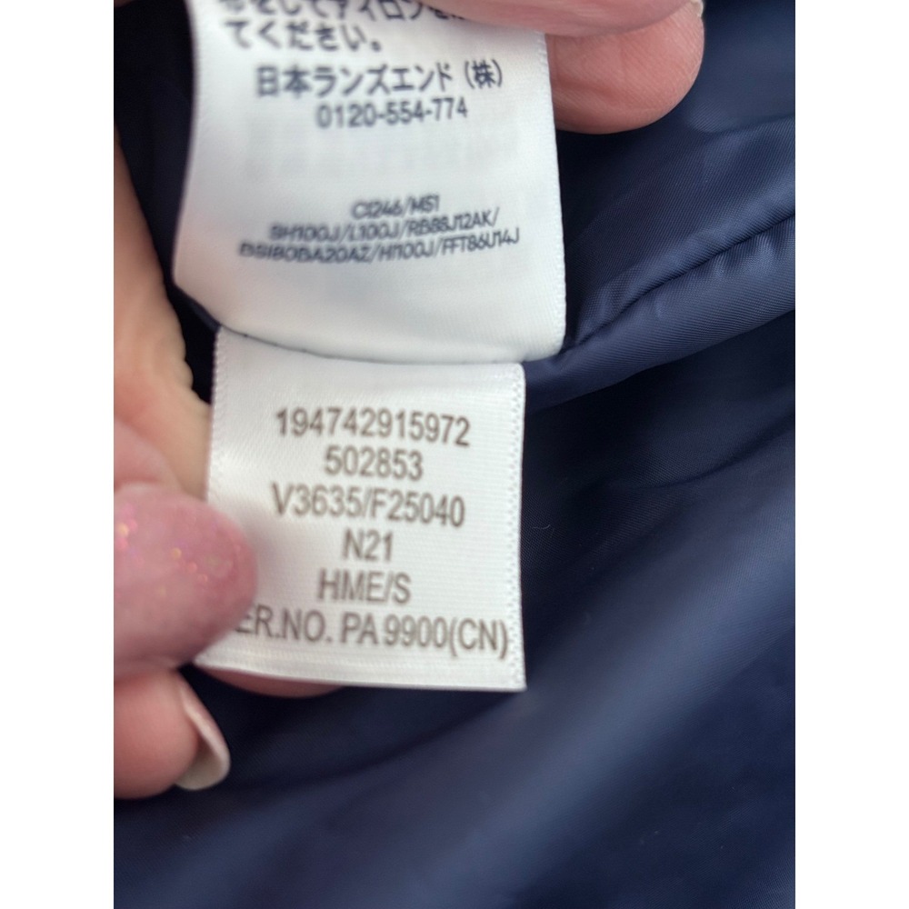 Lands End Women Navy Blue Puffer Vest Insulated‎ Zip Front Collared Small NWT - Picture 7 of 10